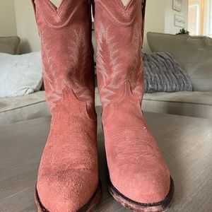 Tecovas The Josie Desert Rose Suede Size 8